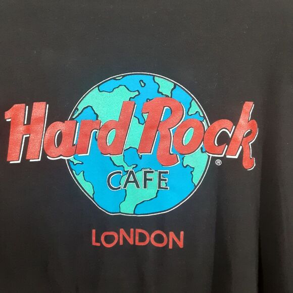 Hard Rock Cafe London Adult Mens Size XL T Shirt Top Black England Travel Tee - Picture 1 of 6